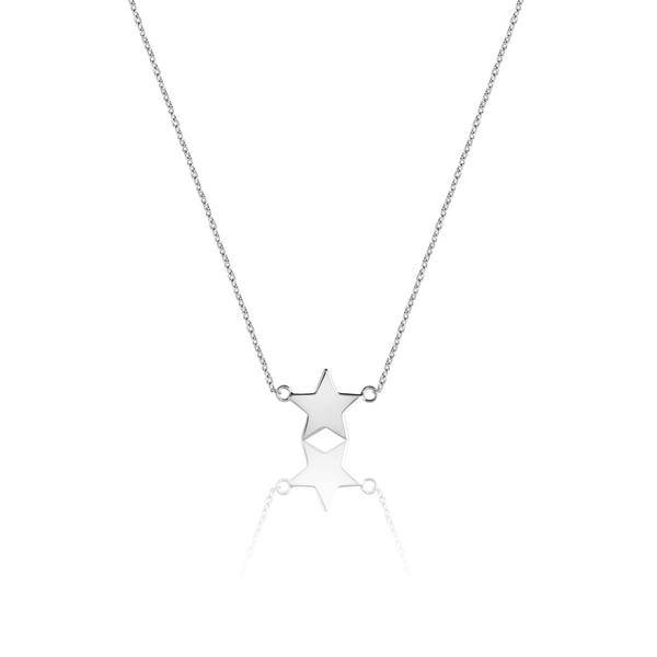 Mini Star Halsketten (Silber) in der Gruppe Halsketten / Silberhalsketten bei SCANDINAVIAN JEWELRY DESIGN (N1456RHS0-OS)