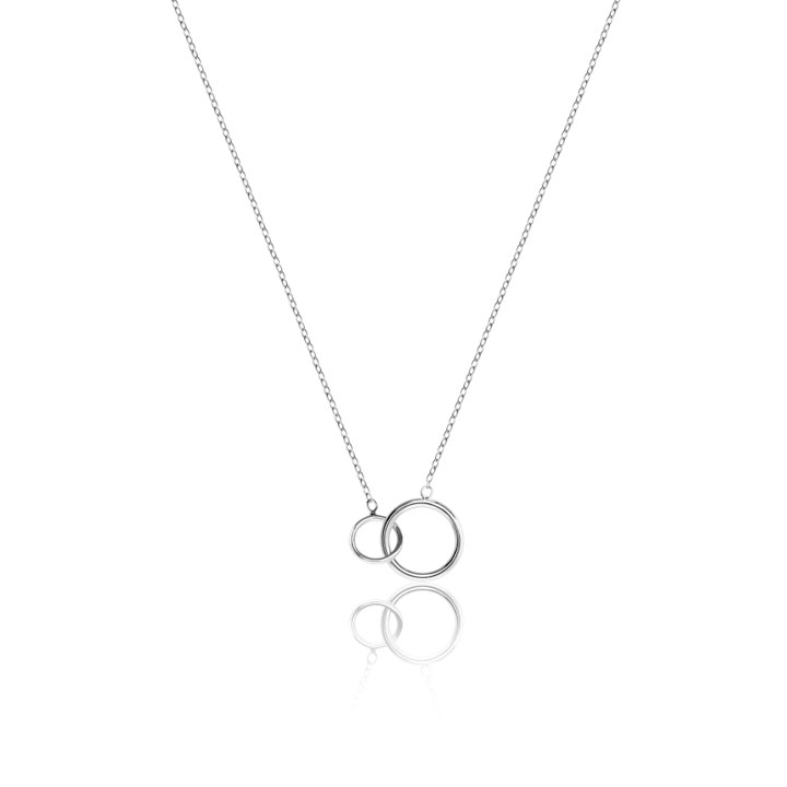 Mini Circle Halsketten (Silber) 40-45 cm in der Gruppe Halsketten / Silberhalsketten bei SCANDINAVIAN JEWELRY DESIGN (N1458RHS0-OS)