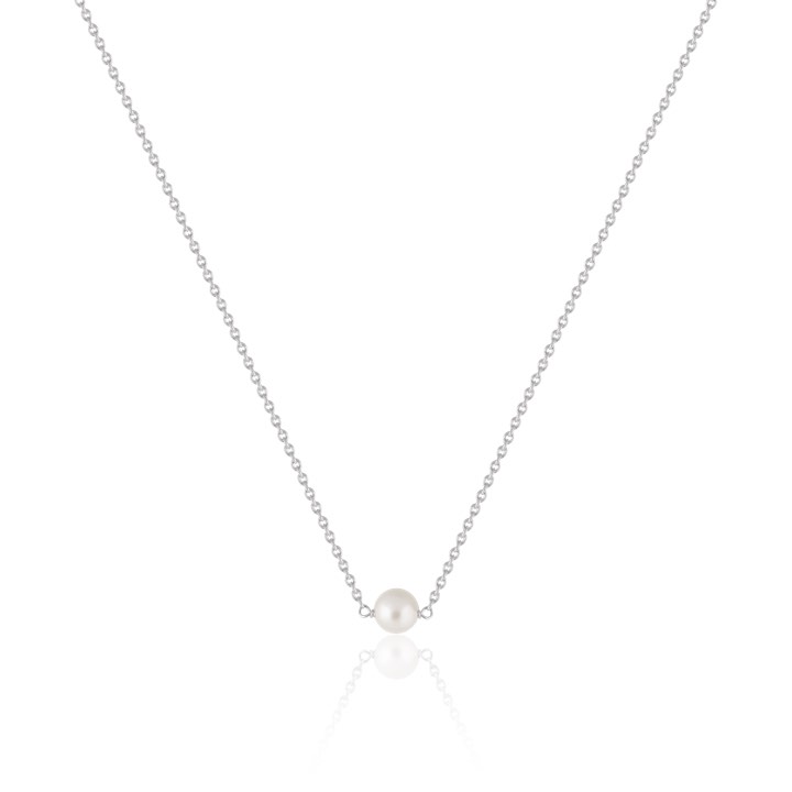 Pearl Halsketten (Silber) 40-45 cm in der Gruppe Halsketten / Silberhalsketten bei SCANDINAVIAN JEWELRY DESIGN (N1722RHPE-OS)