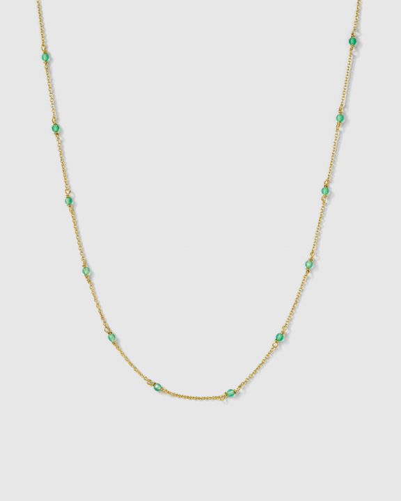 Santa Monica Necklace Gold in der Gruppe Halsketten / Goldhalsketten bei SCANDINAVIAN JEWELRY DESIGN (NG1351GO)