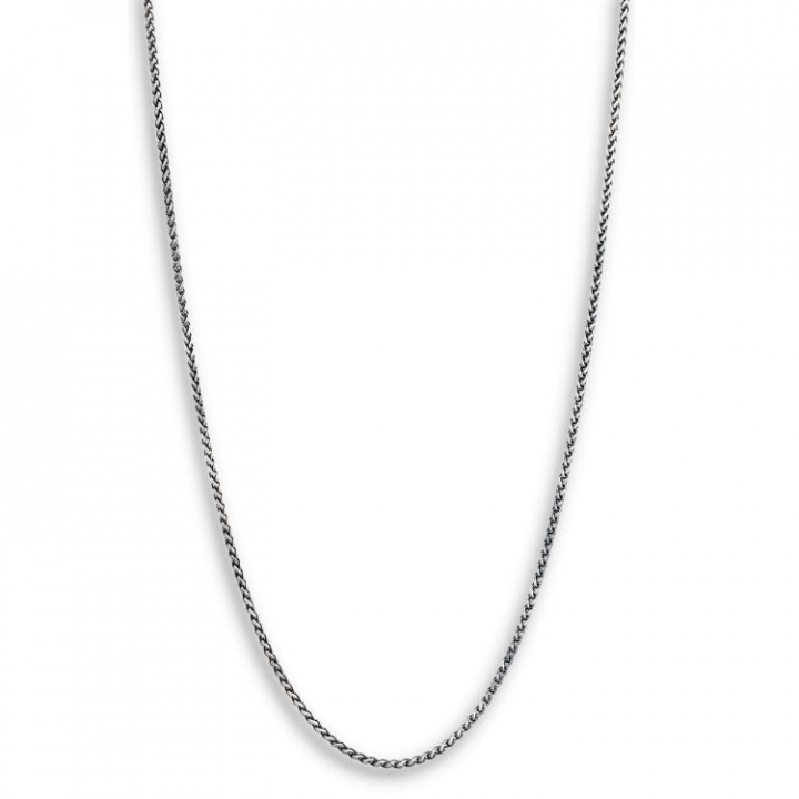 Product Image for NOBEL by BILLGREN SilverNecklace Oxiderat flätat 50+5cm