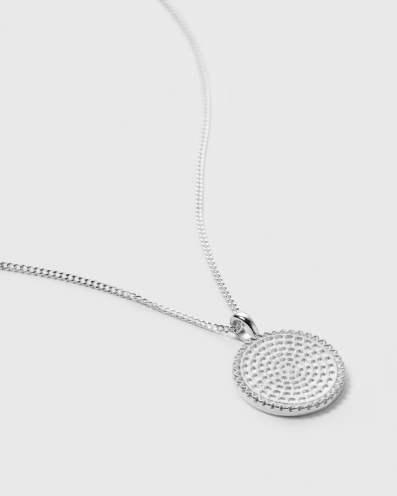 Lucky Coin Heal Necklace Silver in der Gruppe Halsketten / Silberhalsketten bei SCANDINAVIAN JEWELRY DESIGN (NS1330)