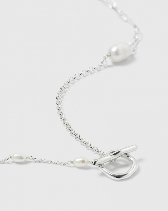 Paxton Short Necklace Silver in der Gruppe Halsketten / Silberhalsketten bei SCANDINAVIAN JEWELRY DESIGN (NS1398)