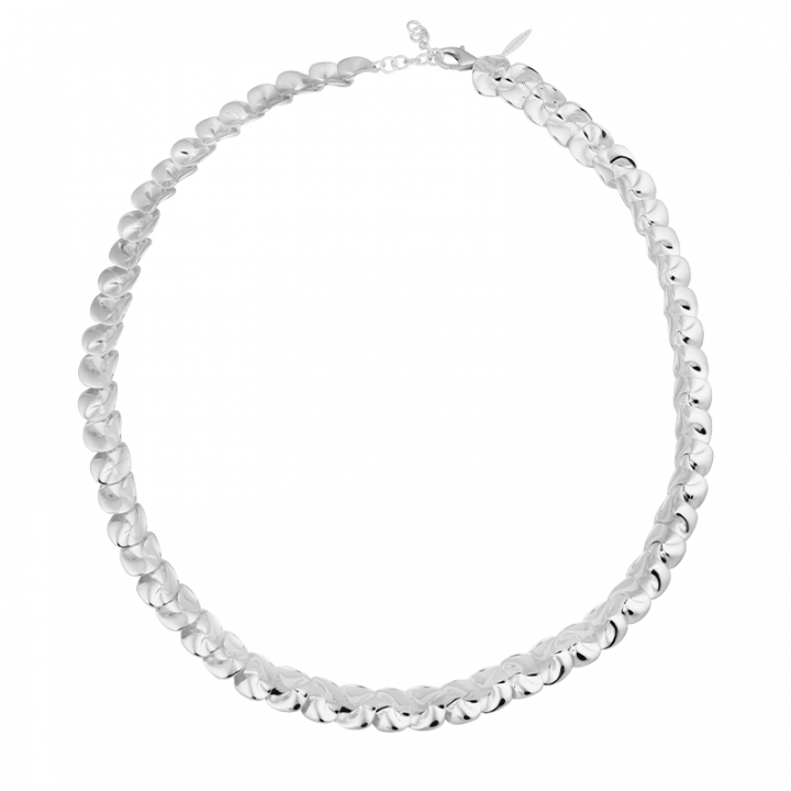 Pacific collier Silber in der Gruppe Halsketten / Silberhalsketten bei SCANDINAVIAN JEWELRY DESIGN (PCC-N3XS450-S)
