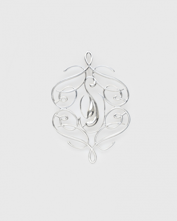 Ophelia Brooch Silver in der Gruppe Halsketten / Silberhalsketten bei SCANDINAVIAN JEWELRY DESIGN (PS1001)