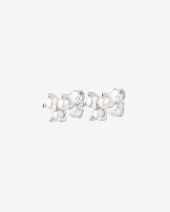 Petite Star pearl studs/Ohrring in der Gruppe Ohrringe / Perlenohrringe bei SCANDINAVIAN JEWELRY DESIGN (PSR-E1M000-S)