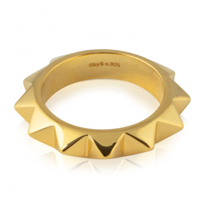 Pyramid Ring (Gold) in der Gruppe Ringe bei SCANDINAVIAN JEWELRY DESIGN (R1952GPS0)