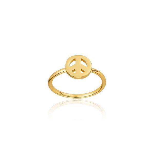Peace Ring (Gold) in der Gruppe Ringe bei SCANDINAVIAN JEWELRY DESIGN (R2101GPS0)