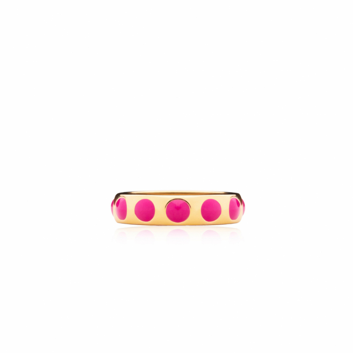 Dottie ring pink gold in der Gruppe Ringe / Goldringe bei SCANDINAVIAN JEWELRY DESIGN (R2113GPEP)