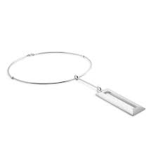 Rectangle Hängeschmuck Silber in der Gruppe Outlet / Halsketten bei SCANDINAVIAN JEWELRY DESIGN (S001-P)