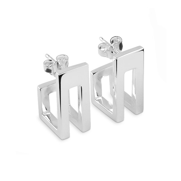 Assemble Ohrring Silber in der Gruppe Ohrringe / Silberohrringe  bei SCANDINAVIAN JEWELRY DESIGN (S005)