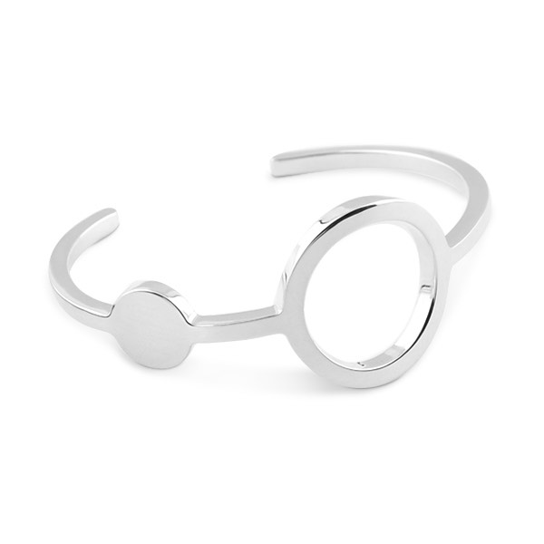 Circle Armbänder Silber in der Gruppe Armbänder / Silberarmbänder bei SCANDINAVIAN JEWELRY DESIGN (S009)