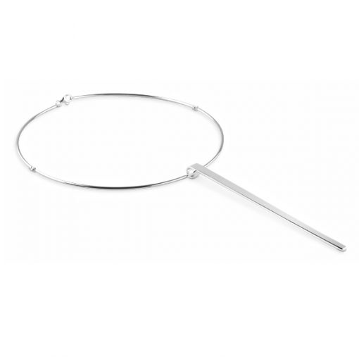 Stick Halsketten (smycke och halsring) Silber in der Gruppe Halsketten bei SCANDINAVIAN JEWELRY DESIGN (S016-P-125)