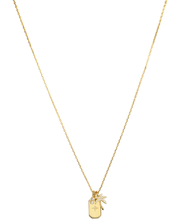 Palm Halsketten Gold in der Gruppe Halsketten / Goldhalsketten bei SCANDINAVIAN JEWELRY DESIGN (S05039-G)