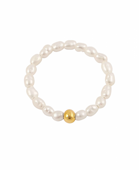 Product Image for Hultquist Copenhagen Pearl Ring Gold 52