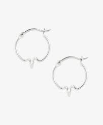 HOOPS Heartbeat Silver in der Gruppe Ohrringe / Silberohrringe  bei SCANDINAVIAN JEWELRY DESIGN (S08097S)