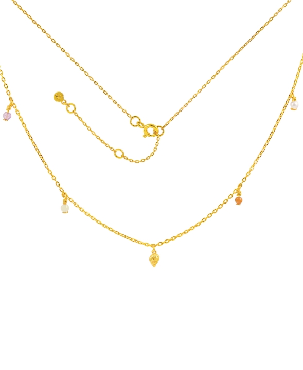 Aaliyah Halsketten Gold in der Gruppe Halsketten / Goldhalsketten bei SCANDINAVIAN JEWELRY DESIGN (S08146-G)
