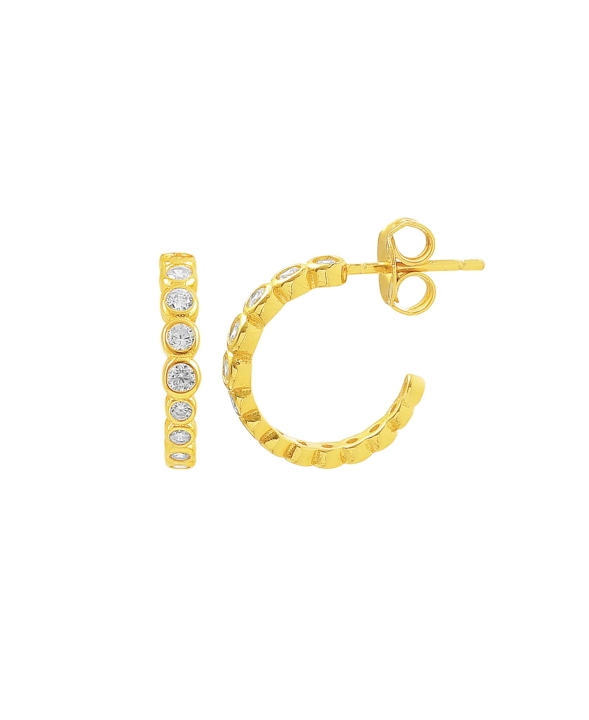 Amara Mini Earrings Gold in der Gruppe Ohrringe / Goldohrringe bei SCANDINAVIAN JEWELRY DESIGN (S08149-G)