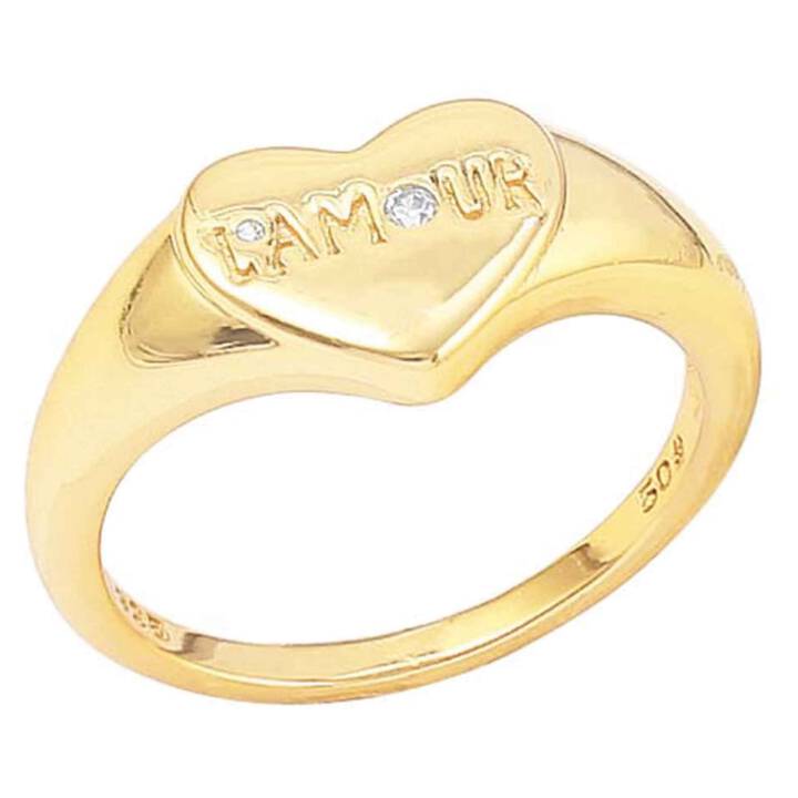 L'amour ring Gold in der Gruppe Ringe / Goldringe bei SCANDINAVIAN JEWELRY DESIGN (S08224G)