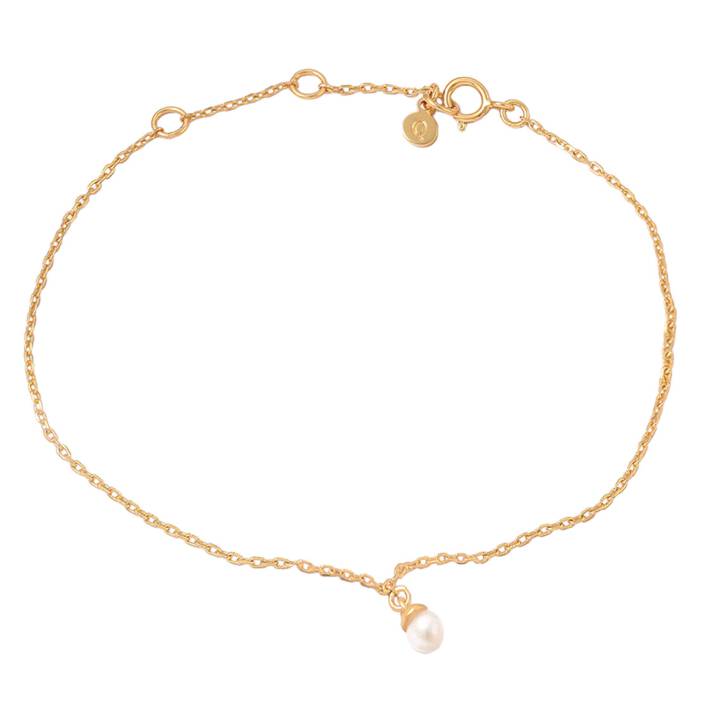 Pearl Armbänder Gold in der Gruppe Armbänder / Goldarmbänder bei SCANDINAVIAN JEWELRY DESIGN (S08258G)