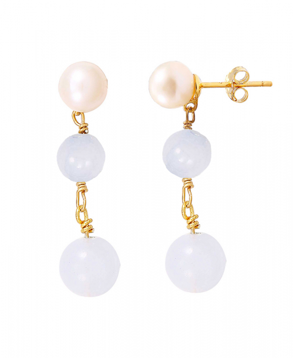 Fabienne earrings in der Gruppe Ohrringe / Perlenohrringe bei SCANDINAVIAN JEWELRY DESIGN (S08517G)