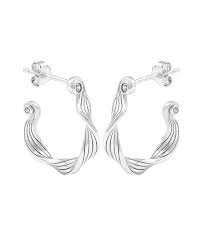 Audrey hoops Silver in der Gruppe Ohrringe / Silberohrringe  bei SCANDINAVIAN JEWELRY DESIGN (S08601S)