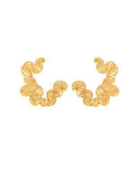 Audrey grande earrings Gold in der Gruppe Ohrringe / Goldohrringe bei SCANDINAVIAN JEWELRY DESIGN (S08602G)