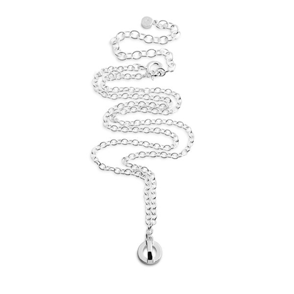 Orbit Short Halsketten Silber 37-45 cm in der Gruppe Halsketten / Silberhalsketten bei SCANDINAVIAN JEWELRY DESIGN (S412)