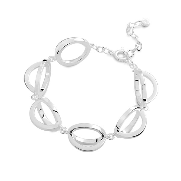 Orbit Grand Armbänder Silber in der Gruppe Armbänder / Silberarmbänder bei SCANDINAVIAN JEWELRY DESIGN (S413)