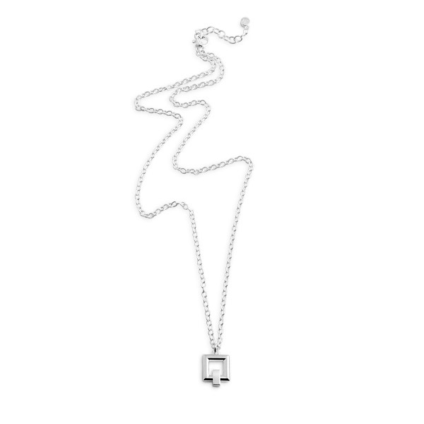 Detail Square Halsketten Silber 42-46 cm in der Gruppe Last Chance / Halsketten bei SCANDINAVIAN JEWELRY DESIGN (S524)
