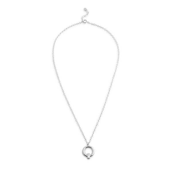 Detail Round Halsketten Silber 42-45 cm in der Gruppe Halsketten / Silberhalsketten bei SCANDINAVIAN JEWELRY DESIGN (S525)