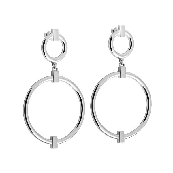 Product Image for Skanshage SWEDEN Detail Round Grand Ohrring Silber