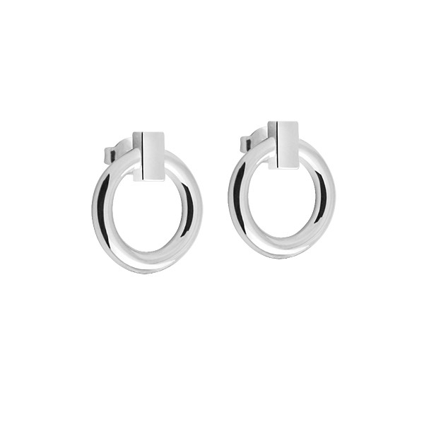 Product Image for Skanshage SWEDEN Detail Round Ohrring Silber