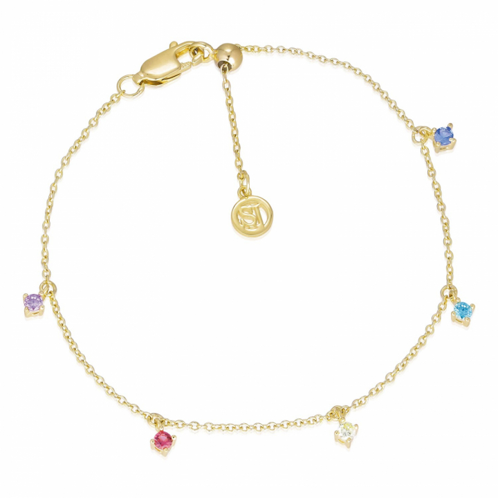 ELLERA PICCOLO Bracelets (Gold) in der Gruppe Armbänder / Goldarmbänder bei SCANDINAVIAN JEWELRY DESIGN (SJ-B12211-XCZ-SG)
