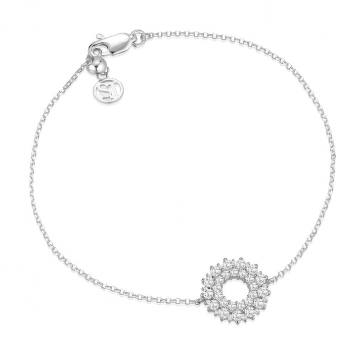 LIVIGNO BRACELET Silver in der Gruppe Armbänder / Silberarmbänder bei SCANDINAVIAN JEWELRY DESIGN (SJ-B2366-CZ)