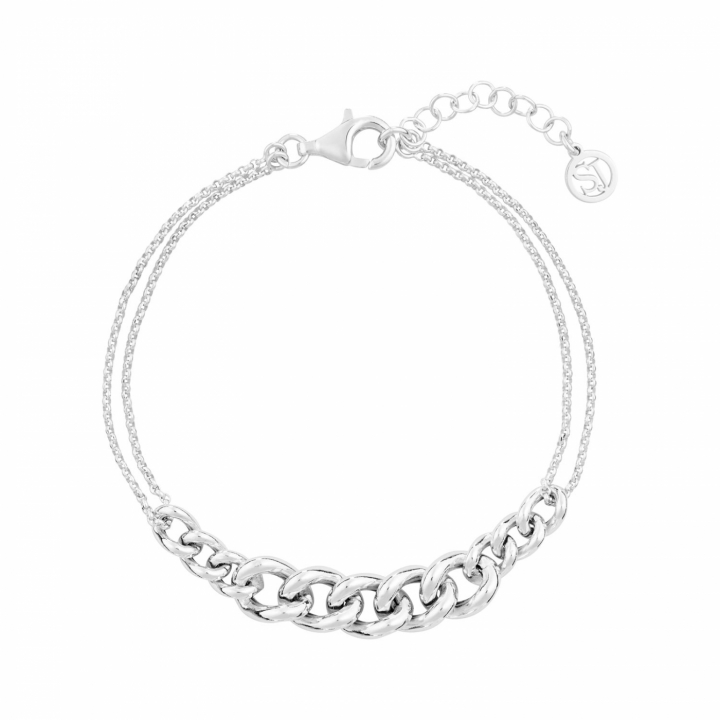 ORIA Brace Silver in der Gruppe Armbänder / Silberarmbänder bei SCANDINAVIAN JEWELRY DESIGN (SJ-B2460)