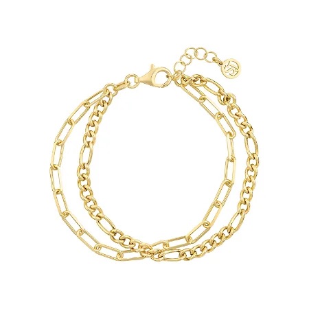 Bracelet Dorno Due in der Gruppe Armbänder / Goldarmbänder bei SCANDINAVIAN JEWELRY DESIGN (SJ-B2462-YG)