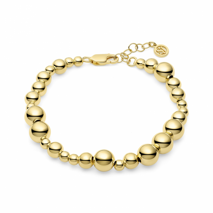 BORMIO GRANDE BRACELET Gold in der Gruppe Armbänder / Goldarmbänder bei SCANDINAVIAN JEWELRY DESIGN (SJ-B2598-YG)