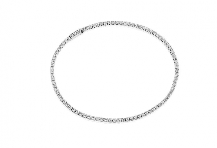 ELLERA Armbänder weiße Zirkoner (Silber) in der Gruppe Halsketten bei SCANDINAVIAN JEWELRY DESIGN (SJ-B2869-CZ)