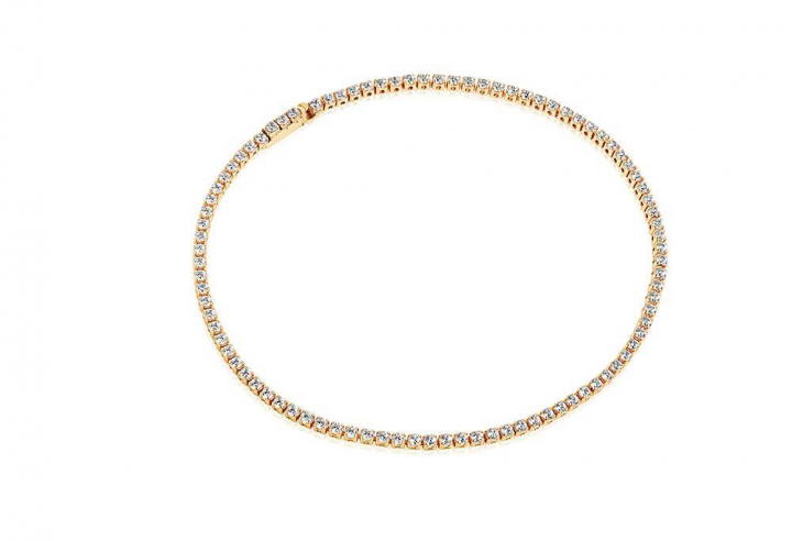 ELLERA Armbänder weiße Zirkoner (Gold) in der Gruppe Halsketten bei SCANDINAVIAN JEWELRY DESIGN (SJ-B2869-CZYG)