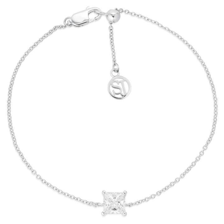 ELLERA QUADRATO Armbänder in der Gruppe Armbänder / Silberarmbänder bei SCANDINAVIAN JEWELRY DESIGN (SJ-B42274-CZ)