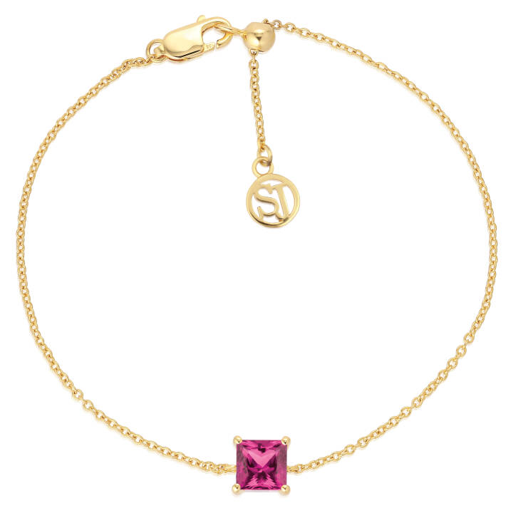 ELLERA QUADRATO Armbänder in der Gruppe Armbänder / Goldarmbänder bei SCANDINAVIAN JEWELRY DESIGN (SJ-B42274-PKCZ-YG)