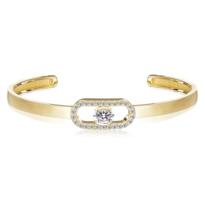 Product Image for Sif Jakobs Ellisse Carezza - 18k Goldpläterad, med vita zirkoner Armbänder