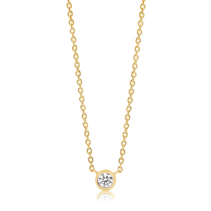 Product Image for Sif Jakobs SARDINIEN UNO Halsketten weiße Zirkoner (Gold)