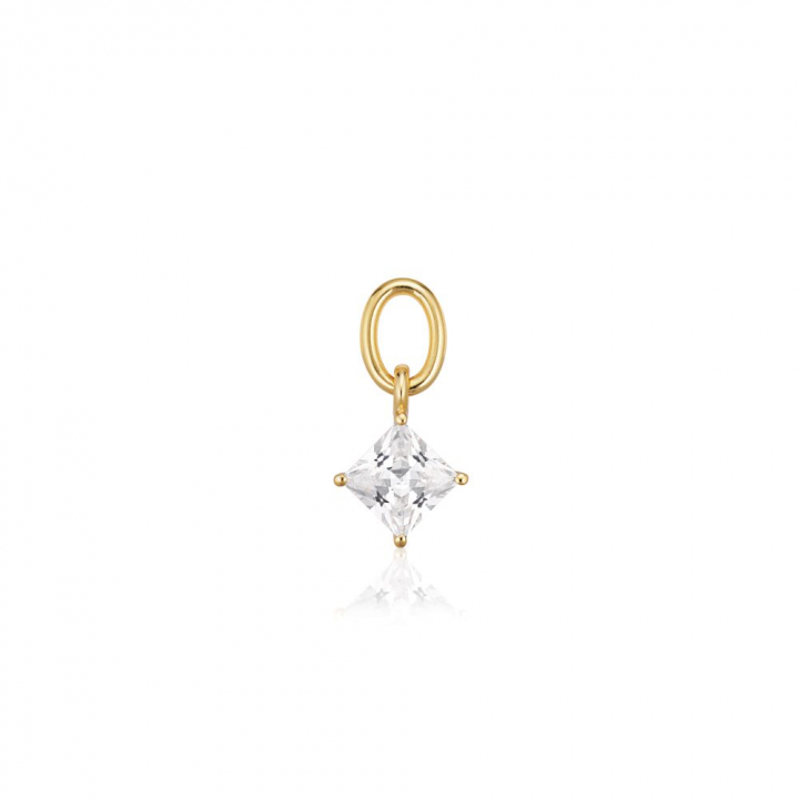 Product Image for Sif Jakobs Charm Lati Quattro - 18k Goldpläterad, med vita zirkoner Hoop