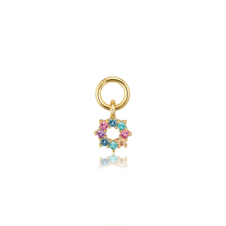 Product Image for Sif Jakobs Charm Sole - 18k Goldpläterad, med multifärgade zirkoner Hoop