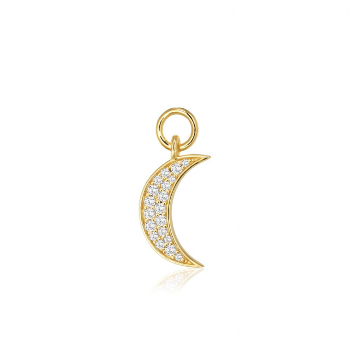 Product Image for Sif Jakobs Charm Luna - 18k Goldpläterad, med vita zirkoner Hoop