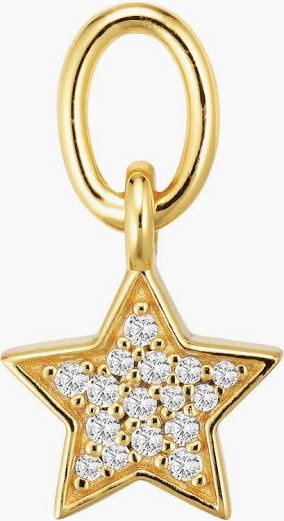 Product Image for Sif Jakobs Charm Stella - 18k Goldpläterad, med vita zirkoner Hoop