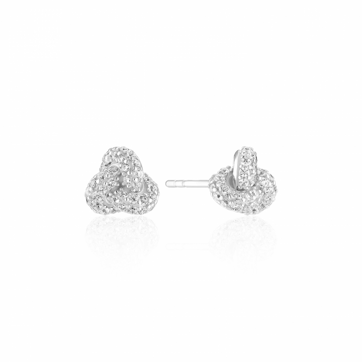 IMPERIA PICCOLO EARRINGS Silver in der Gruppe Ohrringe / Silberohrringe  bei SCANDINAVIAN JEWELRY DESIGN (SJ-E10751-CZ)