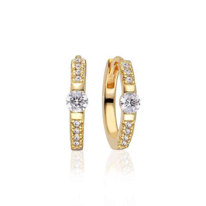 Product Image for Sif Jakobs ELLERA UNO MEDIO EARring weiße Zirkoner (Gold)